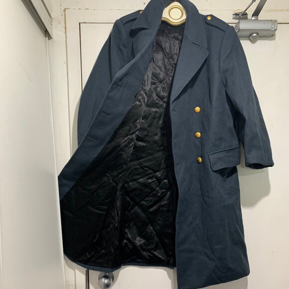 VINTAGE WIDENGRENS MILITARY WOOL TRENCH COATS SIZE S/M - Picture 5 of 8